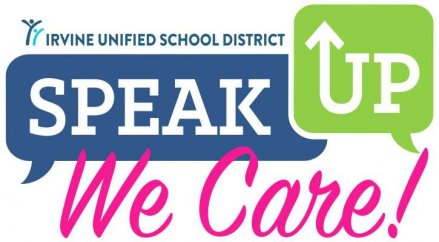 IUSD Speak Up We Care! Logo