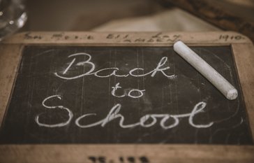 Back to school chalkboard